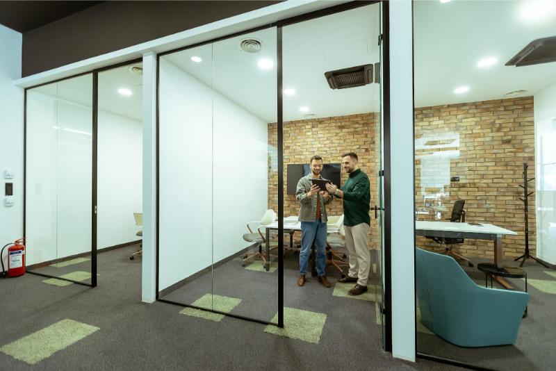 Glass Partition Wall Installation